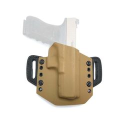 Texas 1836 KYDEX Oathkeeper Gen II - Open Top OWB Kydex Holster Right Hand SIG Sauer P320 Full Size With No Attachment Coyote Brown