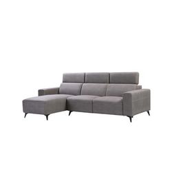 Pasargad Home Modern Bari Sectional Sofa With Left Chaise, Grey - Pasargad Home CF-46L2T14L