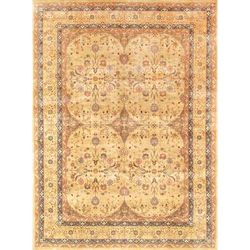 "Tabriz Collection Hand-Knotted Lamb's Wool Area Rug- 8' 11" X 12' 0" - Pasargad Home P-713 9X12"