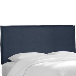Lorel Slipcover Headboard by Skyline Furniture in Linen Navy (Size CALKNG)