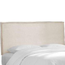 Lorel Slipcover Headboard by Skyline Furniture in Linen Talc (Size TWIN)