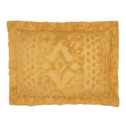 Georgia Chenille Shams by BrylaneHome in Gold (Size STAND) Pillow