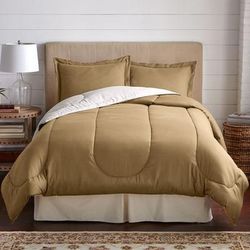 BH Studio Reversible Comforter by BH Studio in Taupe Ivory (Size TWIN)