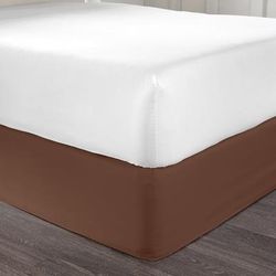 BH Studio Microfiber Bedskirt by BH Studio in Chocolate (Size FULL)