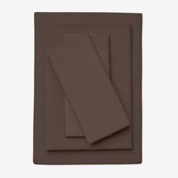 BH Studio Solid Microfiber Sheet Set by BH Studio in Chocolate (Size FULL)