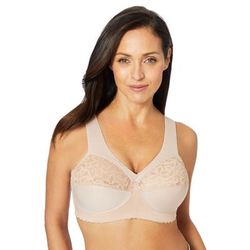 Plus Size Women's Magic Lift® Cotton Support Wireless Bra 1001 by Glamorise in Cafe (Size 36 B)