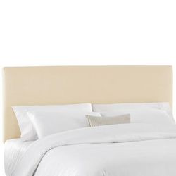 Twill Upholstered Headboard by Skyline Furniture in Twill Natural (Size KING)
