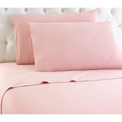 Micro Flannel® Solid Pink Flannel Sheet Set by Shavel Home Products in Pink (Size KING)