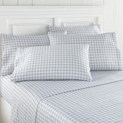 Seersucker Sheet Sets by Shavel Home Products in Gray (Size FULL)