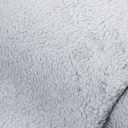 Tissu peluche en coton, gris clair
