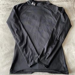 Under Armour Shirts & Tops | Kids Under Armor Cold Gear Mock Base Long Sleeve | Color: Black | Size: Youth Large