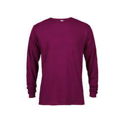 Delta 61748 Pro Weight Adult 5.2 oz. Long Sleeve Top in Berry size Medium | Cotton