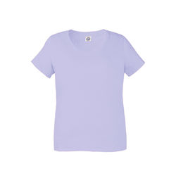 Delta 19400C Women's Ringspun 20/1s Curvy Top in Lavender size 2X | Cotton