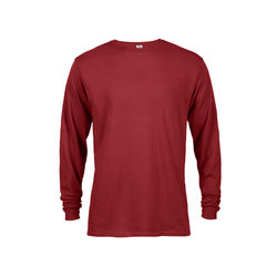 Delta 61748 Pro Weight Adult 5.2 oz. Long Sleeve Top in Cardinal size Medium | Cotton