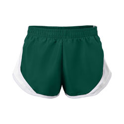 Soffe 081V Women's Team Shorty Short in Dark Green/White size Small | Polyester