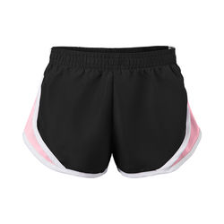 Soffe 081G Girls Team Shorty Short in Black/Soft Pink size Small | Polyester