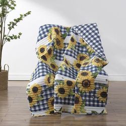 Sunflower Gold Throw Blanket by Barefoot Bungalow in Gold (Size 50" X 60")