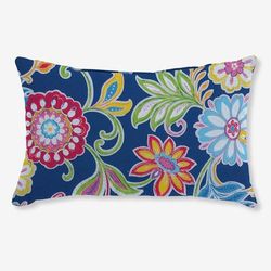 BH Outdoor Performance 20" x 13" Lumbar Pillow by BrylaneHome in Granada Outdoor Furniture Accent Cushion