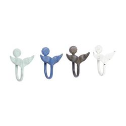 Juniper + Ivory Set of 4 4 In. x 5 In. Coastal Wall Hook Multi Colored Metal - Juniper + Ivory 59418