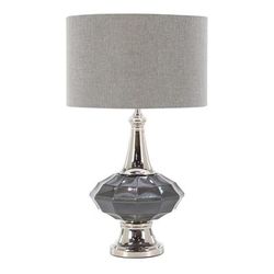 Juniper + Ivory 27 In. x 16 In. Traditional Table Lamp Silver Glass - Juniper + Ivory 39993