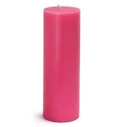 3 X 9 Inch Hot Pink Pillar Candle- Jeco Wholesale CPZ-095