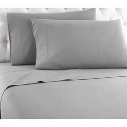 Micro Flannel® Solid Grey Sheet Set by Shavel Home Products in Greystone (Size QUEEN)