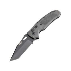 Hogue Sig K320A Automatic Folding Knife 3.5in CPM S30V Stainless Tanto Blade Black Cerakote Grey Polymer Handle 36322