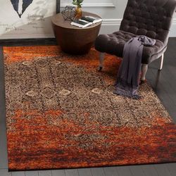 SAFAVIEH Classic Vintage Boho Manilla Distressed Oriental Cotton Rug