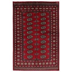 Handmade One-of-a-Kind Bokhara Wool Rug (Pakistan) - 4'2 x 6'2