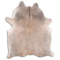 Cowhide Area Rugs NATURAL HAIR ON COWHIDE TAN GREY 2 - 3 M GRADE B size ( 22 - 32 sqft ) - Big