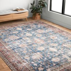 Alexander Home Tremezzina Printed Distressed Boho Rug