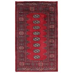 HERAT ORIENTAL Handmade One-of-a-Kind Bokhara Wool Rug 3'1 x 5'2 - 3'1 x 5'2