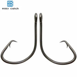 Hameçon de pêche Easy Catch 100 pièces noir déport Sport taille 1 2 4 6 7381 1/0 2/0 3/0 4/0 5/0