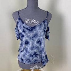 American Eagle Outfitters Tops | American Eagle Soft And Sexy Tie Dye Shirt Small | Color: Blue/White | Size: S