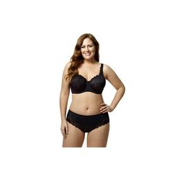 Plus Size Women's Full-Lace Underwire Bra by Elila in Black (Size 36 K)