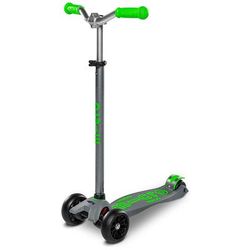 Micro Kickboard Maxi Deluxe Pro Scooter - Grey / Green