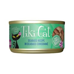Tiki Cat Luau Seabass Recipe Wet Cat Food, 2.8 oz.