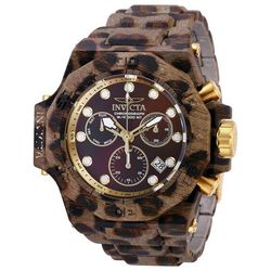 Invicta Akula Swiss Ronda Z60 FE Caliber Men's Watch - 58mm Aqua Plating Dark Brown Brown (27112)