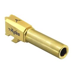TRYBE Defense Match Grade Non Threaded Pistol Barrel S&W M&P Shield Gold TIN PBSWSH-TIN