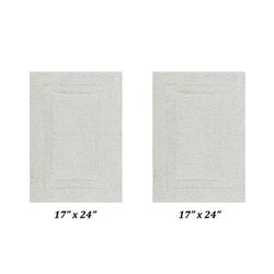 Lux Collections Rug 2 Piece Set (17" X 24" | 17" X 24") by Better Trends in Ivory