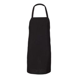 Q-Tees Q4010 Bib Apron in Black | Polyester