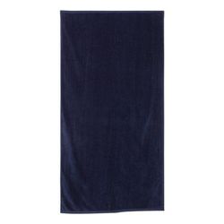 Q-Tees QV3060 Velour Beach Towel in Navy Blue | Cotton