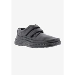 Men's MANSFIELD II Velcro® Strap Shoes by Drew in Black Calf (Size 11 1/2 EE)