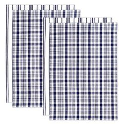 Farmhouse Towel 4pc Set by Mu Kitchen in Ink Blue