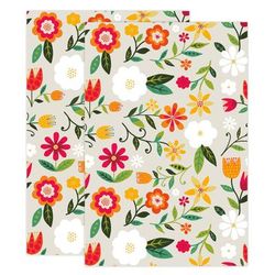 Designer Print Towel Set/2 by Mu Kitchen in Multi Floral