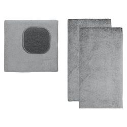MUCloth & MUTowel 3pc Set by Mu Kitchen in Nickel