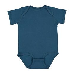 Rabbit Skins 4424 Infant Fine Jersey Bodysuit in Oceanside size 18MOS | Ringspun Cotton LA4424, RS4424