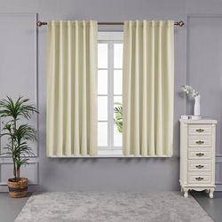 Deconovo Back Tab 52 Width Curtains (2 Panel)