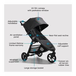 Baby Jogger City Mini GT2 Single Stroller - Opulent Black