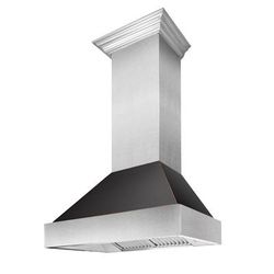 "36" DuraSnow® Stainless Steel Range Hood with Oil Rubbed Bronze Shell (8654ORB-36) - ZLINE Kitchen and Bath 8654ORB-36"